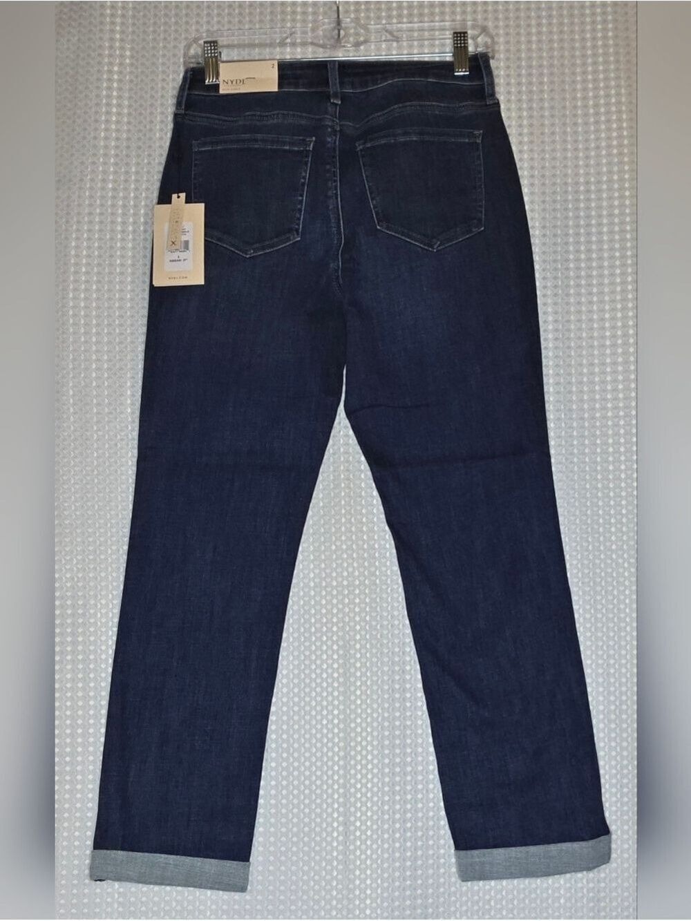 NYDJ Sheri Slim Ankle Jeans Dark Wash NWT Size 2 Lift Tuck - Picture 8 of 11